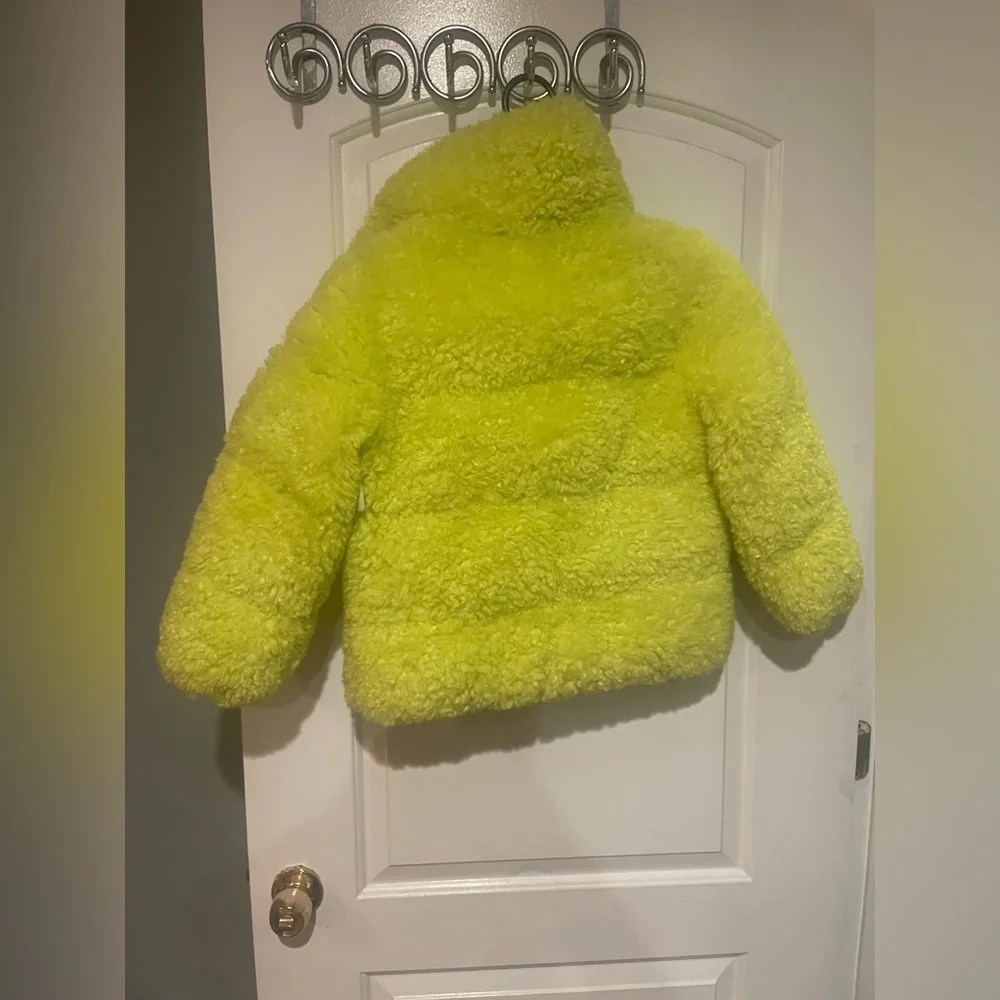 New! Save The Duck Kids Thisbe Quilted Neon Sherpa Fleece Jacket 🐥🐥 8 Youth NWT!